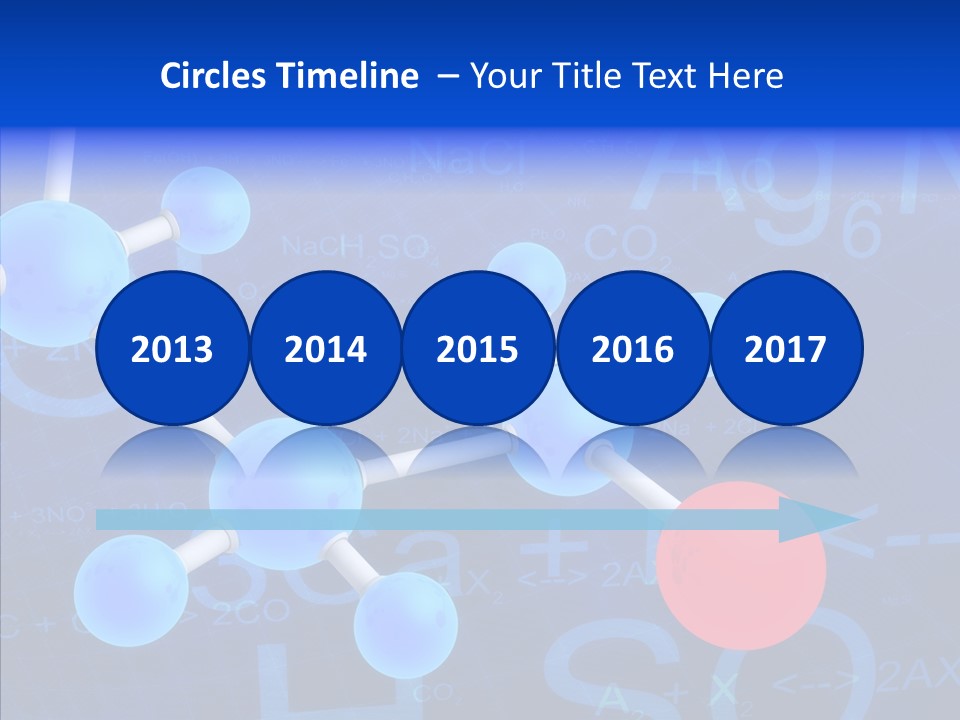 Reaction Particle Molecules PowerPoint Template