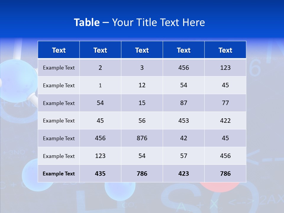 Reaction Particle Molecules PowerPoint Template