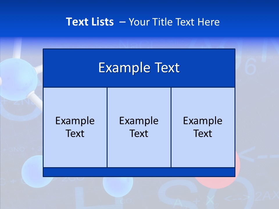 Reaction Particle Molecules PowerPoint Template