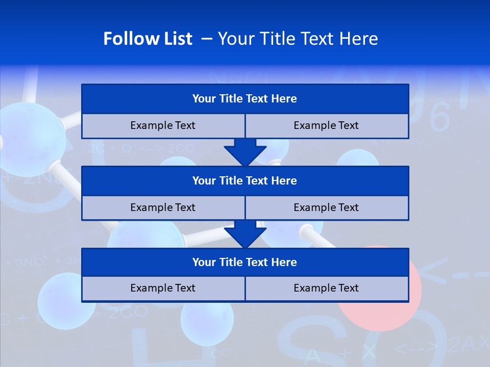 Reaction Particle Molecules PowerPoint Template
