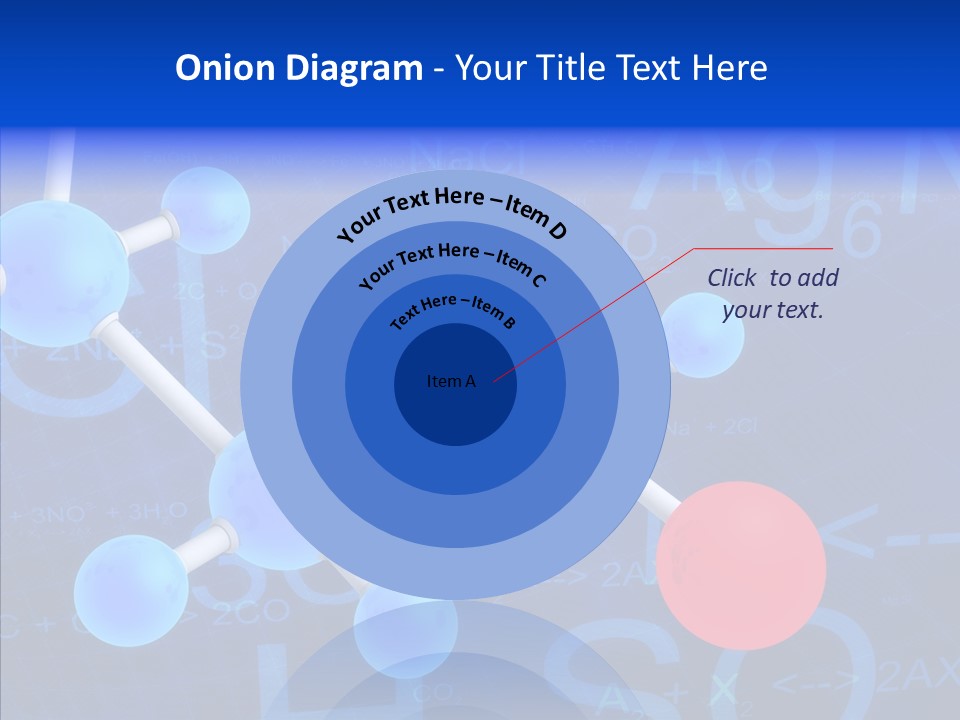 Reaction Particle Molecules PowerPoint Template