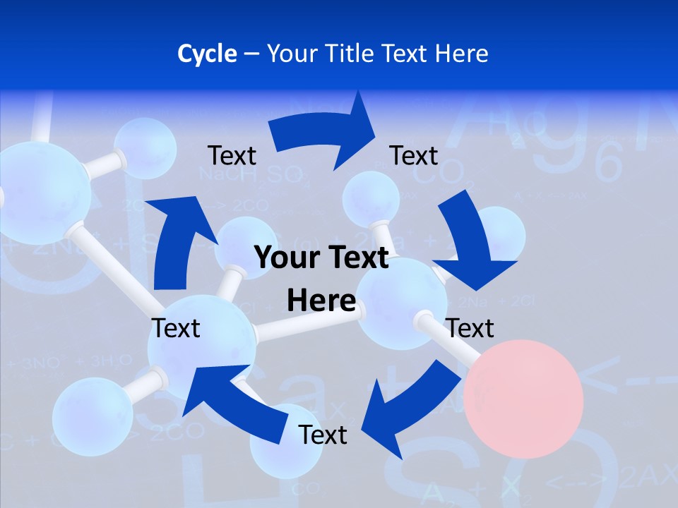 Reaction Particle Molecules PowerPoint Template