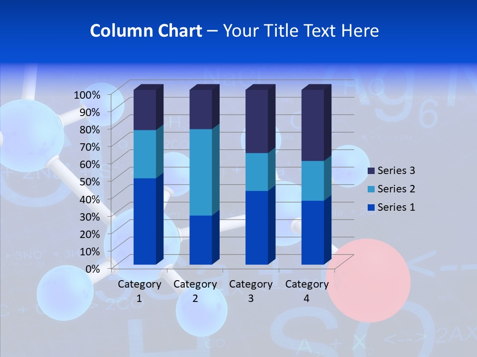 Reaction Particle Molecules PowerPoint Template