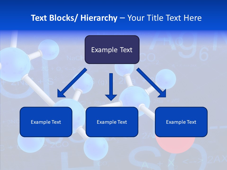 Reaction Particle Molecules PowerPoint Template