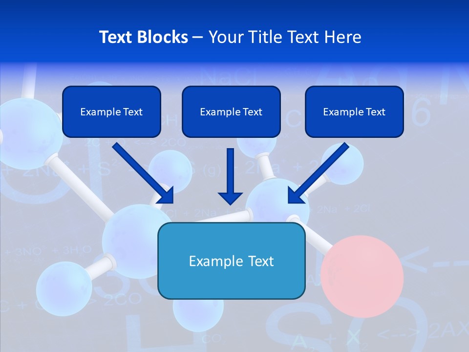 Reaction Particle Molecules PowerPoint Template