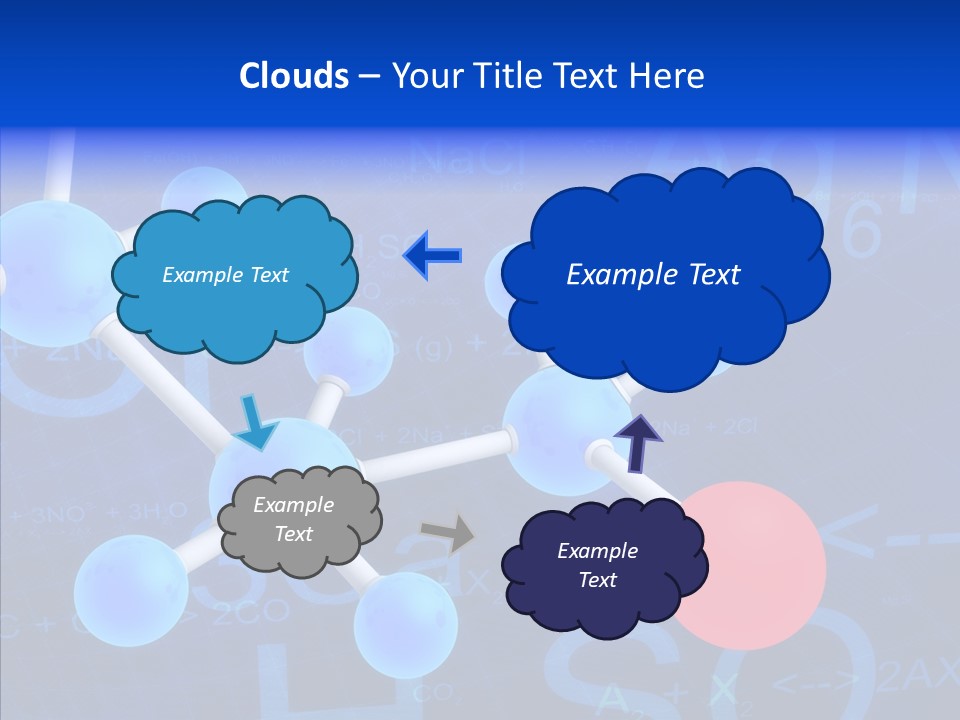 Reaction Particle Molecules PowerPoint Template