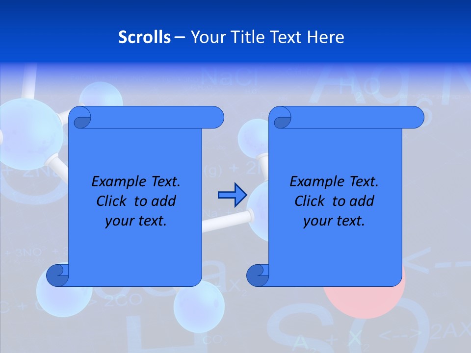 Reaction Particle Molecules PowerPoint Template