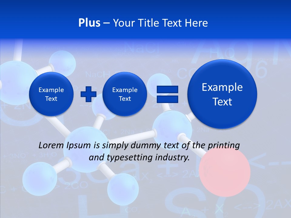 Reaction Particle Molecules PowerPoint Template