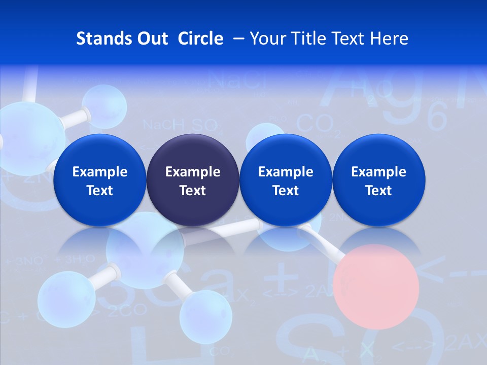 Reaction Particle Molecules PowerPoint Template