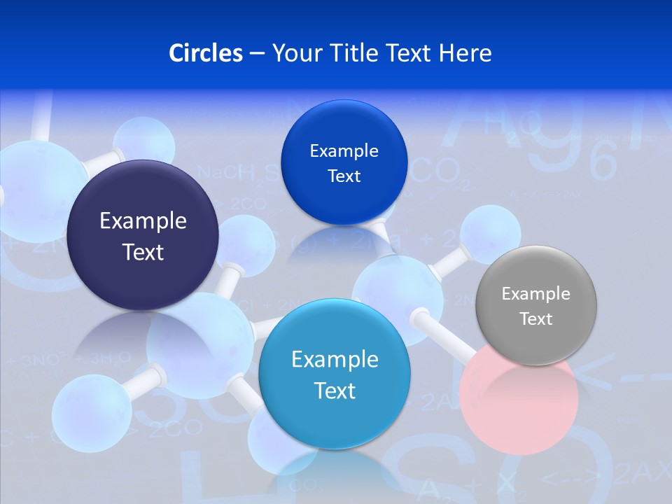 Reaction Particle Molecules PowerPoint Template