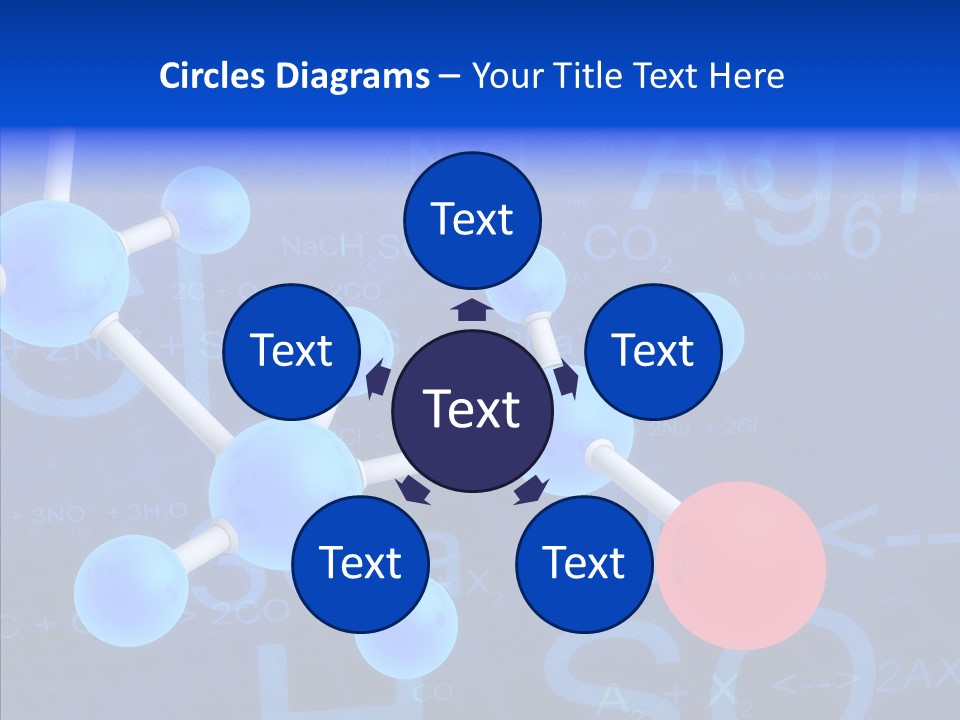 Reaction Particle Molecules PowerPoint Template