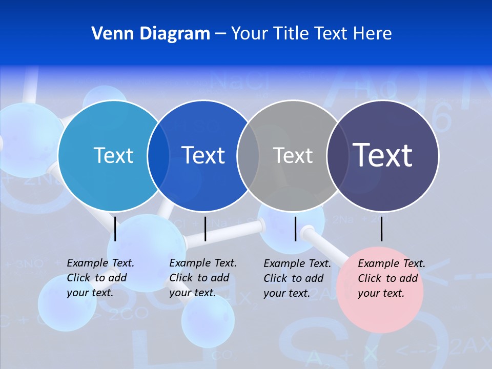 Reaction Particle Molecules PowerPoint Template