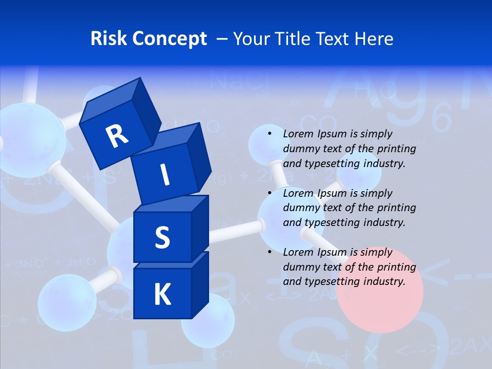 Reaction Particle Molecules PowerPoint Template