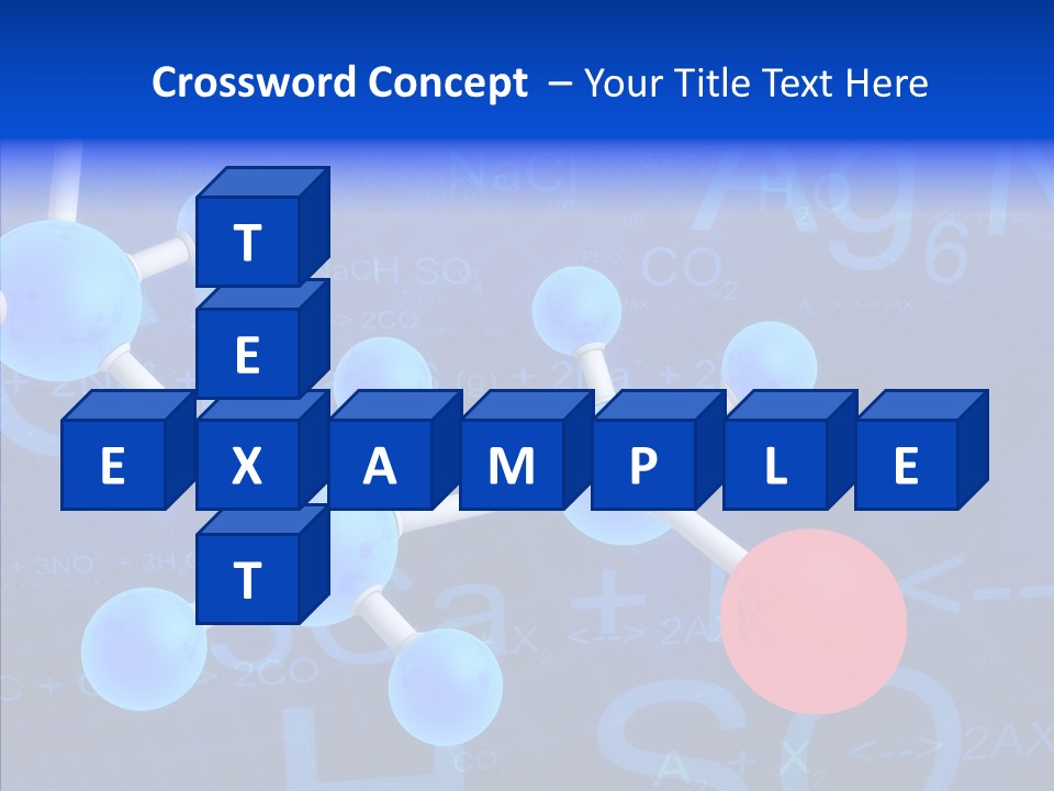 Reaction Particle Molecules PowerPoint Template