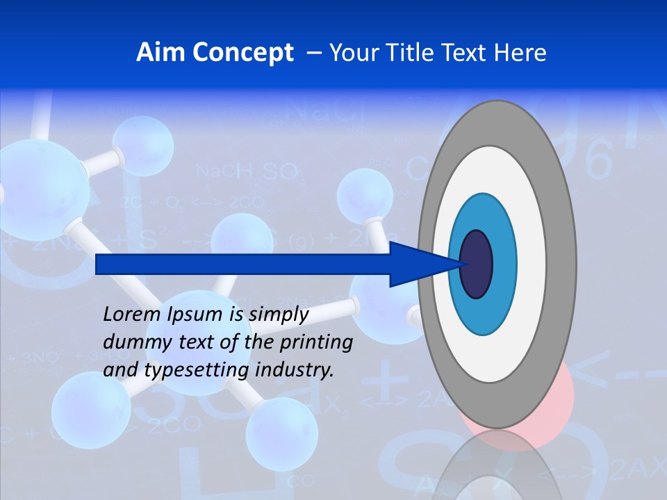 Reaction Particle Molecules PowerPoint Template
