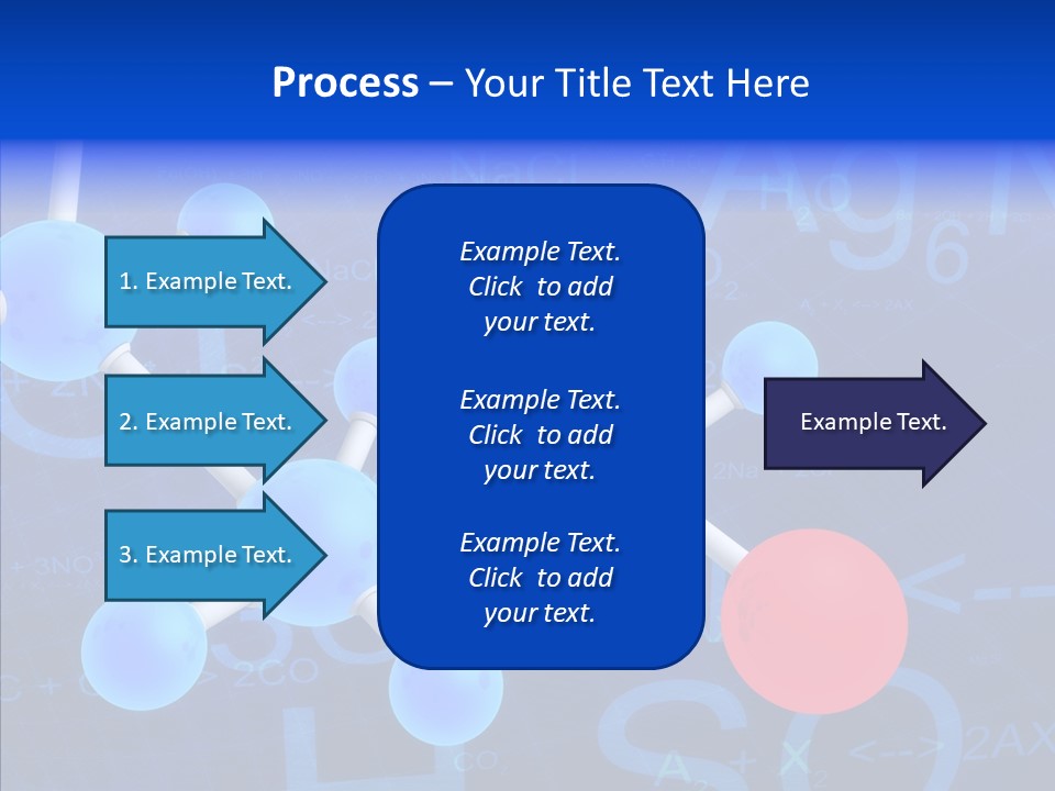 Reaction Particle Molecules PowerPoint Template