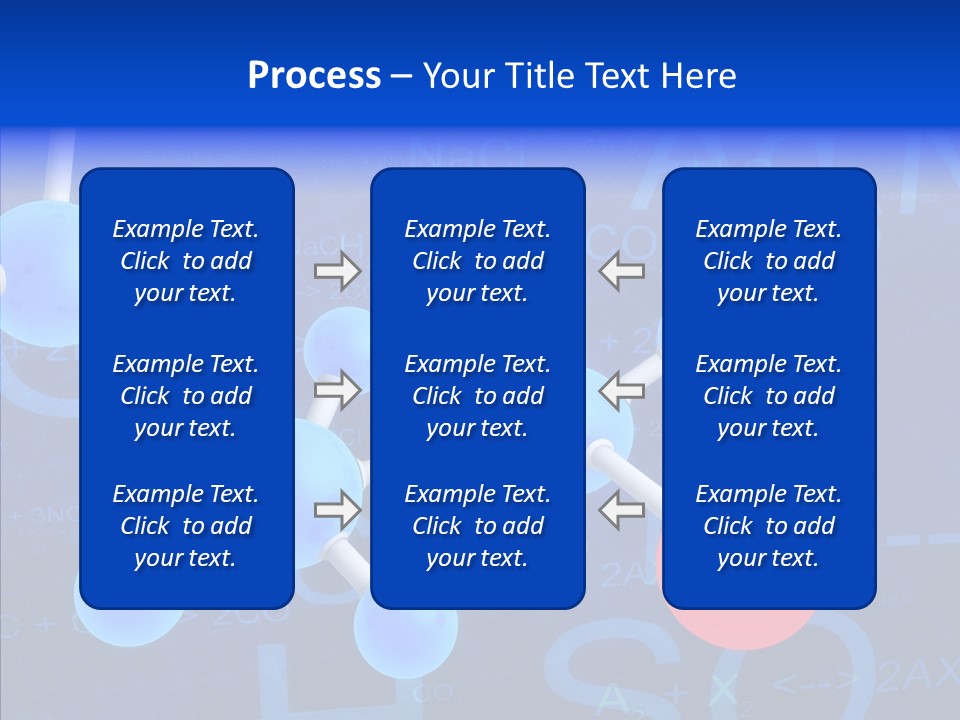 Reaction Particle Molecules PowerPoint Template