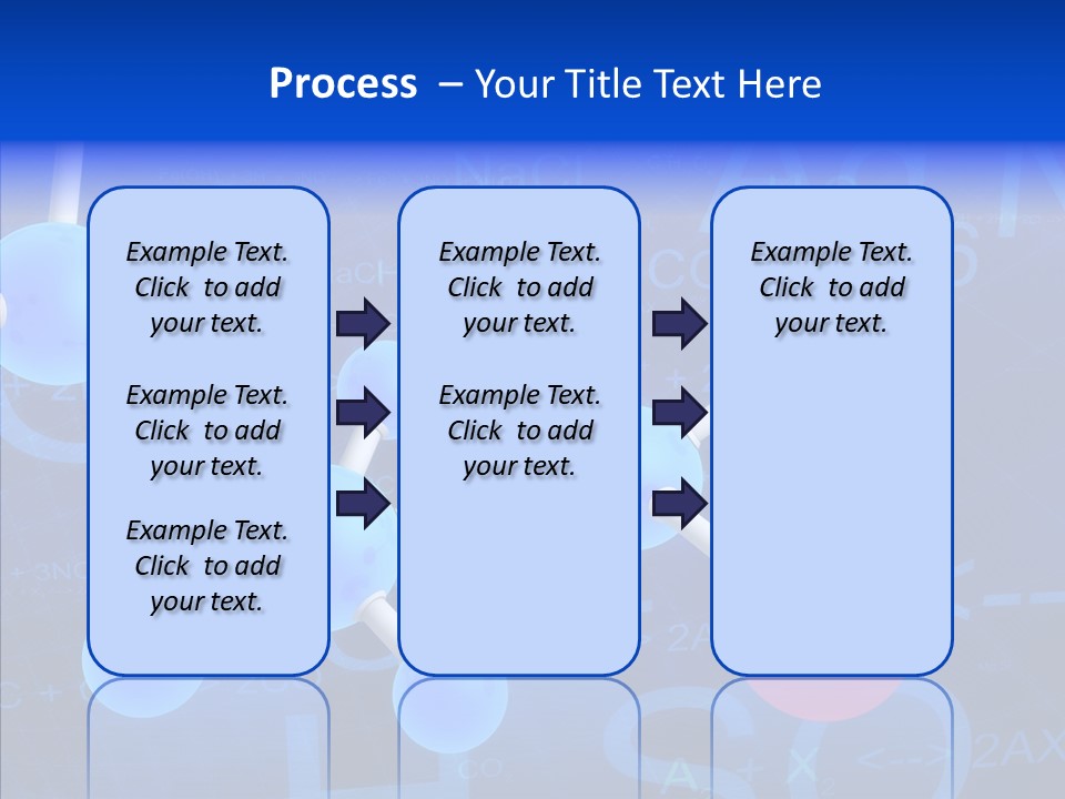 Reaction Particle Molecules PowerPoint Template