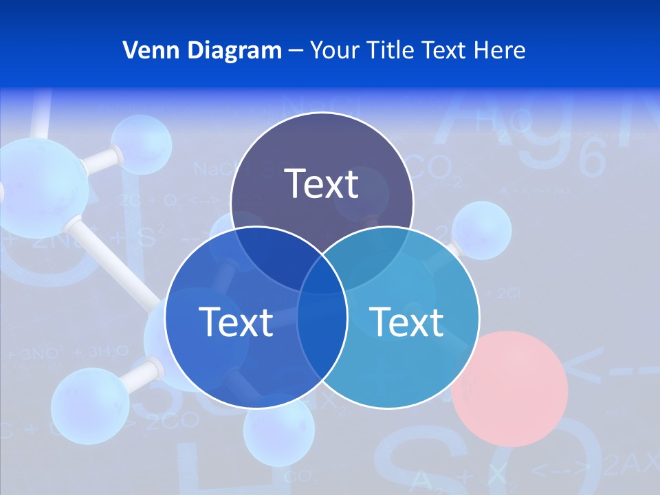 Reaction Particle Molecules PowerPoint Template