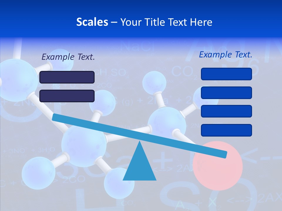 Reaction Particle Molecules PowerPoint Template