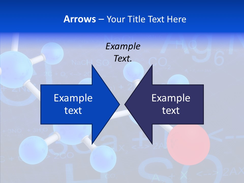 Reaction Particle Molecules PowerPoint Template