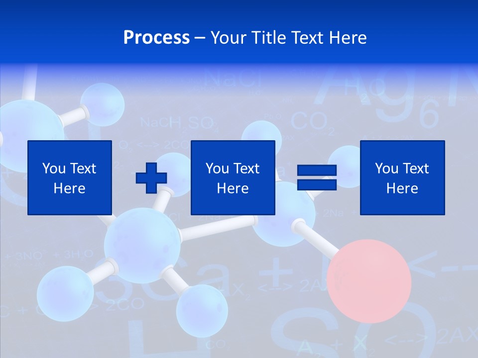 Reaction Particle Molecules PowerPoint Template