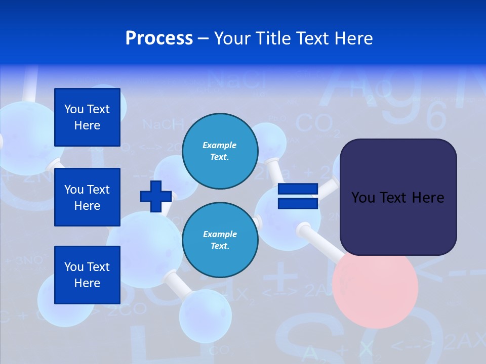 Reaction Particle Molecules PowerPoint Template