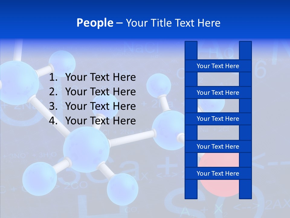 Reaction Particle Molecules PowerPoint Template