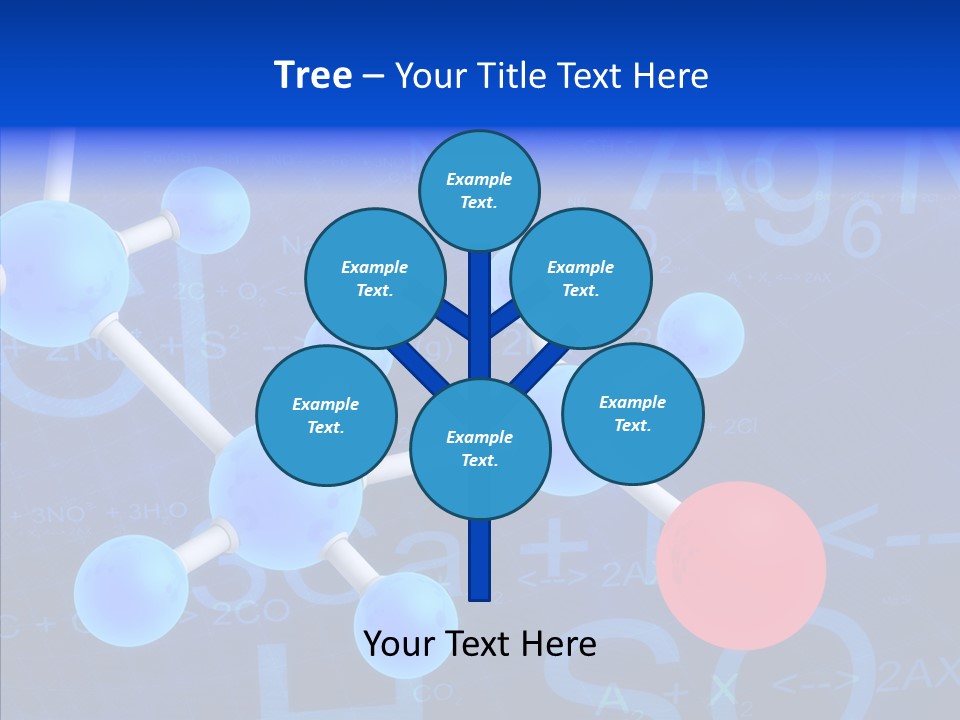 Reaction Particle Molecules PowerPoint Template