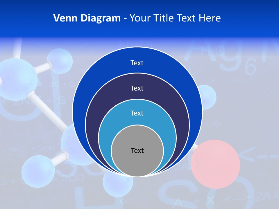 Reaction Particle Molecules PowerPoint Template