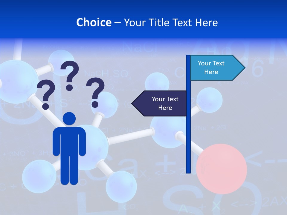 Reaction Particle Molecules PowerPoint Template