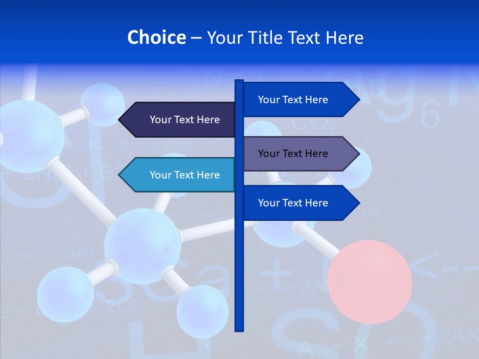 Reaction Particle Molecules PowerPoint Template