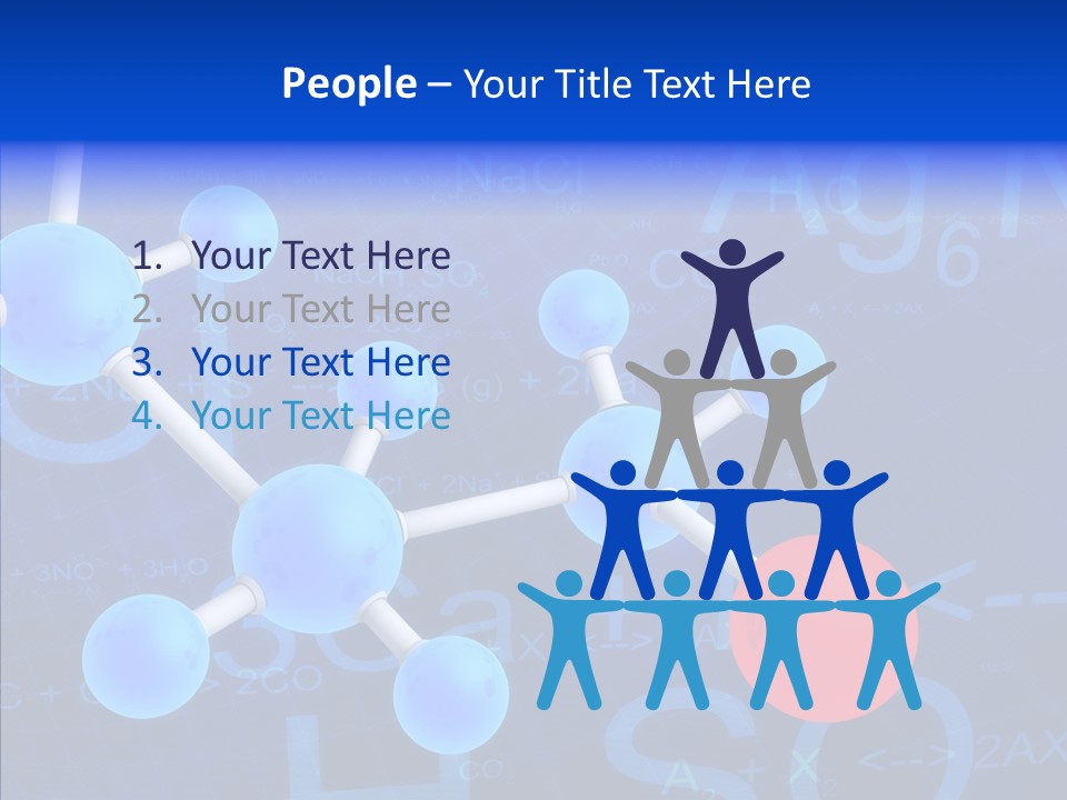 Reaction Particle Molecules PowerPoint Template