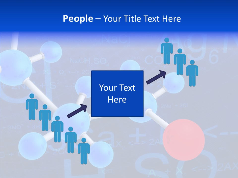 Reaction Particle Molecules PowerPoint Template