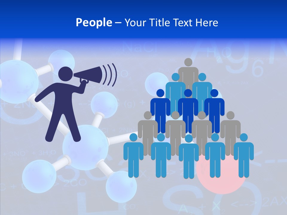 Reaction Particle Molecules PowerPoint Template