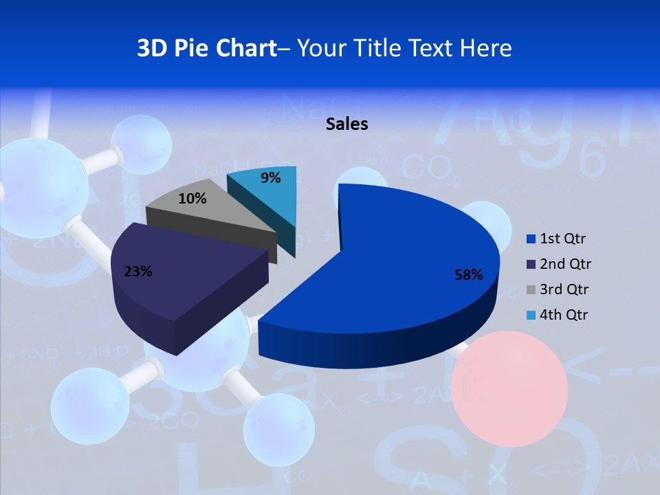 Reaction Particle Molecules PowerPoint Template