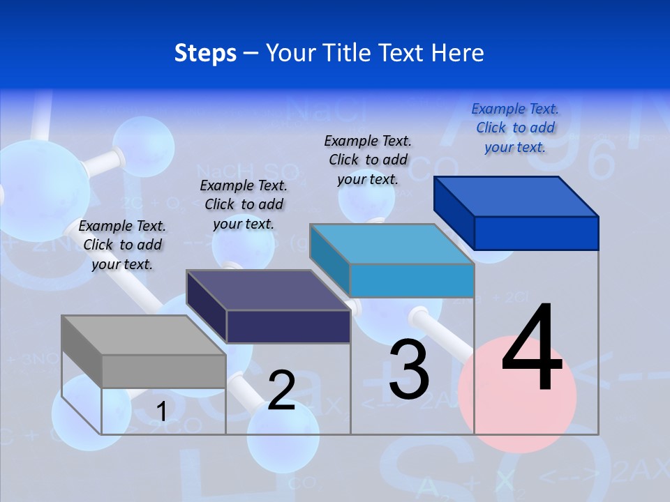 Reaction Particle Molecules PowerPoint Template