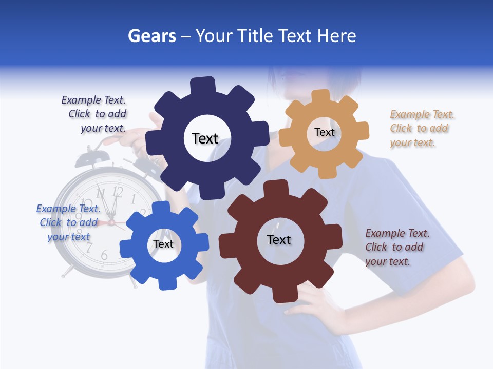 Showing Big Caucasian PowerPoint Template