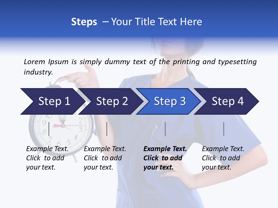 Showing Big Caucasian PowerPoint Template