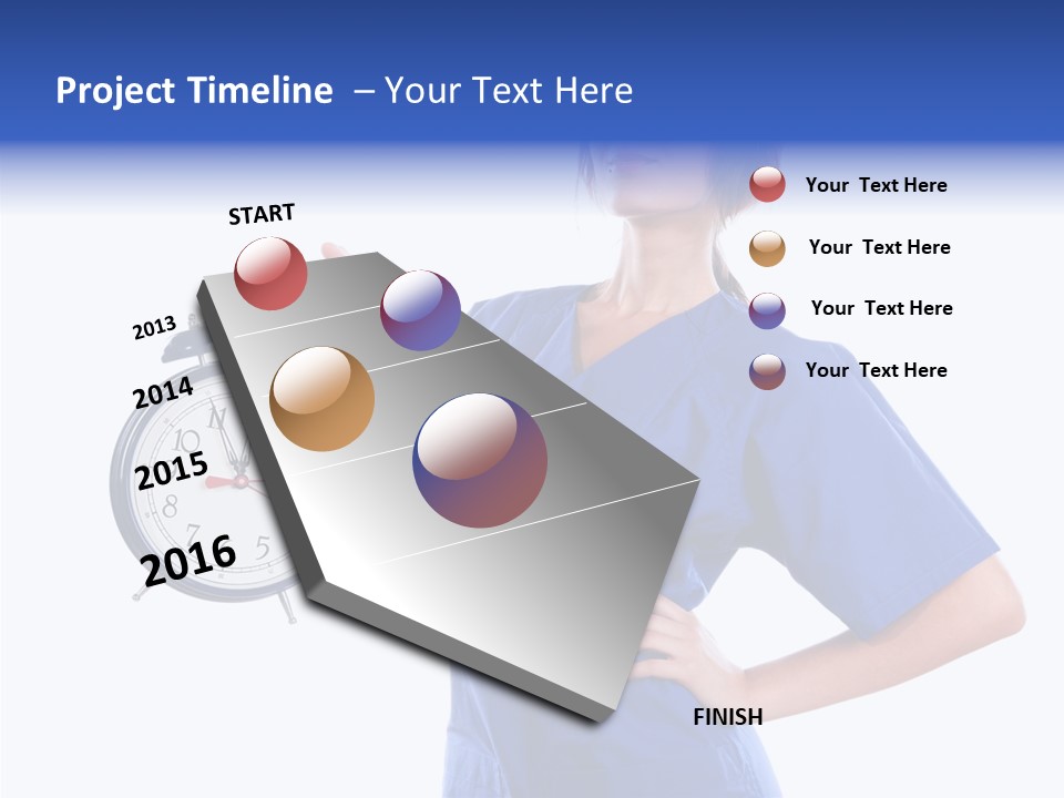 Showing Big Caucasian PowerPoint Template
