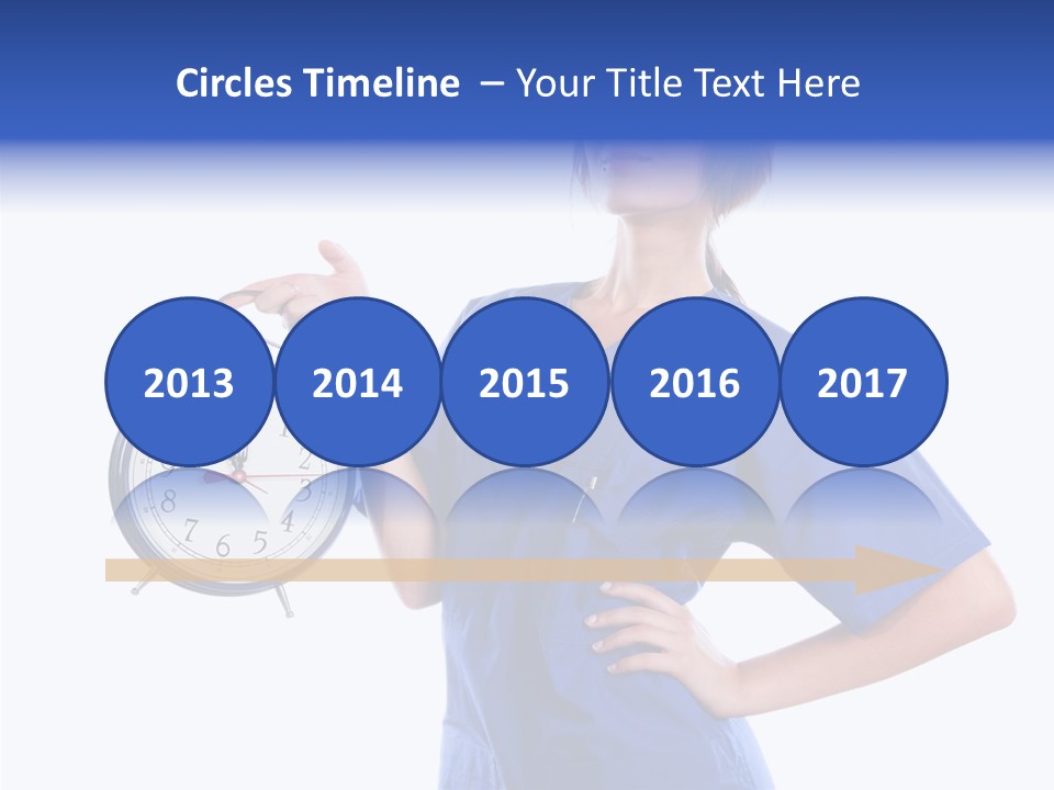 Showing Big Caucasian PowerPoint Template