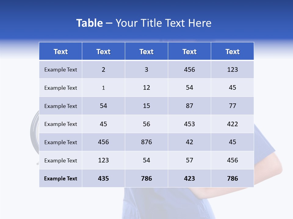 Showing Big Caucasian PowerPoint Template