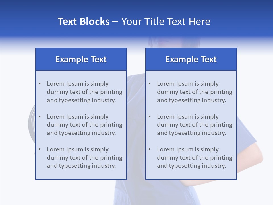 Showing Big Caucasian PowerPoint Template