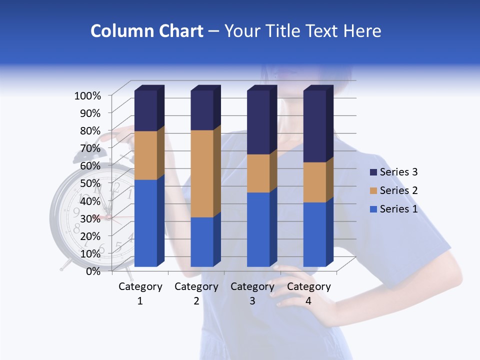 Showing Big Caucasian PowerPoint Template