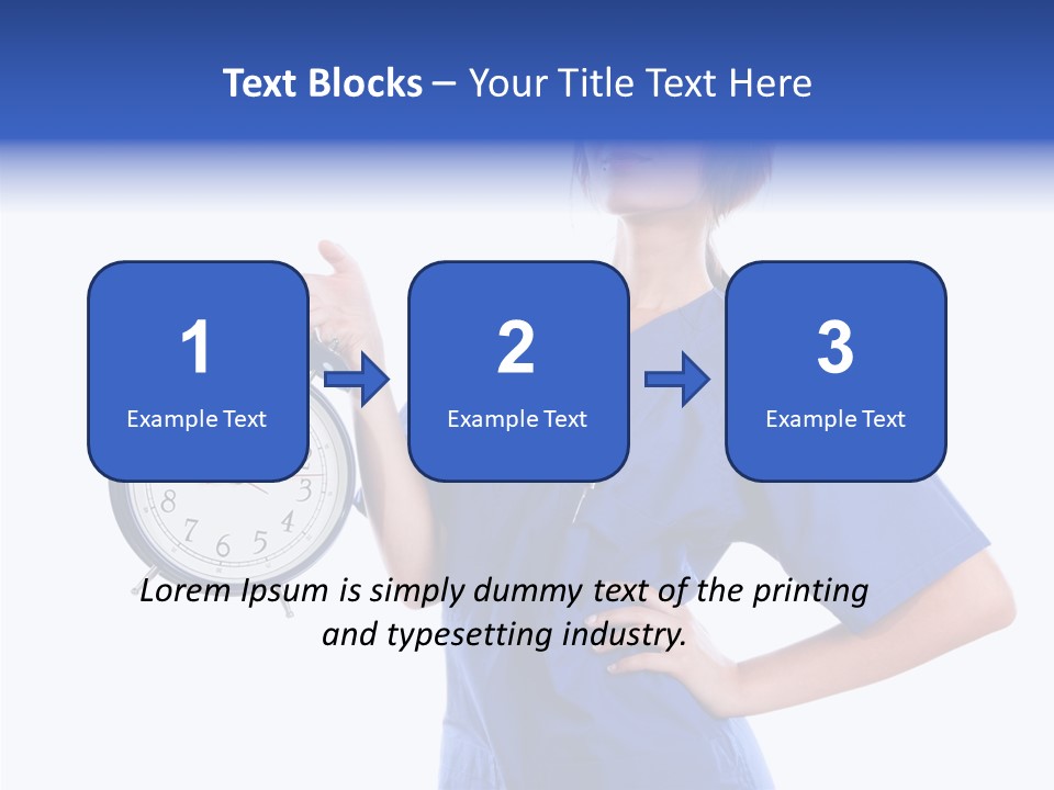 Showing Big Caucasian PowerPoint Template