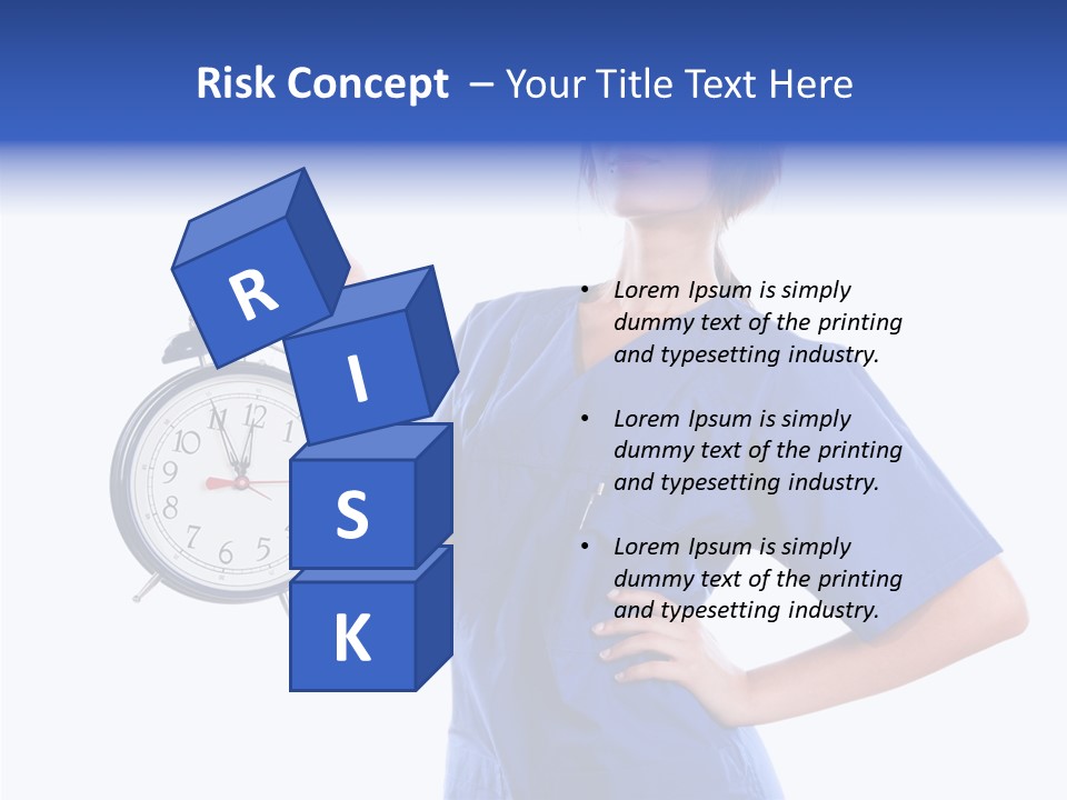 Showing Big Caucasian PowerPoint Template