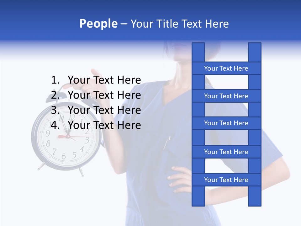 Showing Big Caucasian PowerPoint Template