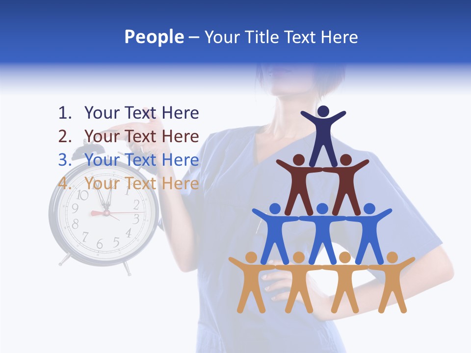 Showing Big Caucasian PowerPoint Template