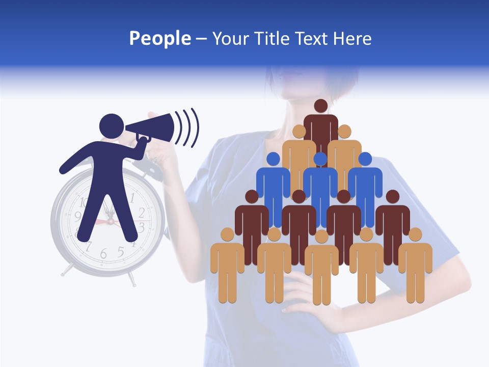 Showing Big Caucasian PowerPoint Template