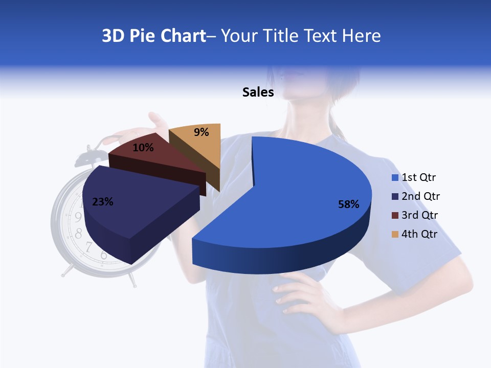 Showing Big Caucasian PowerPoint Template